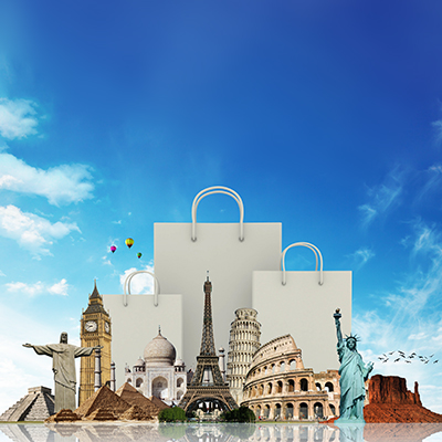 visit and shop various country's iconic monuments using SC credit card